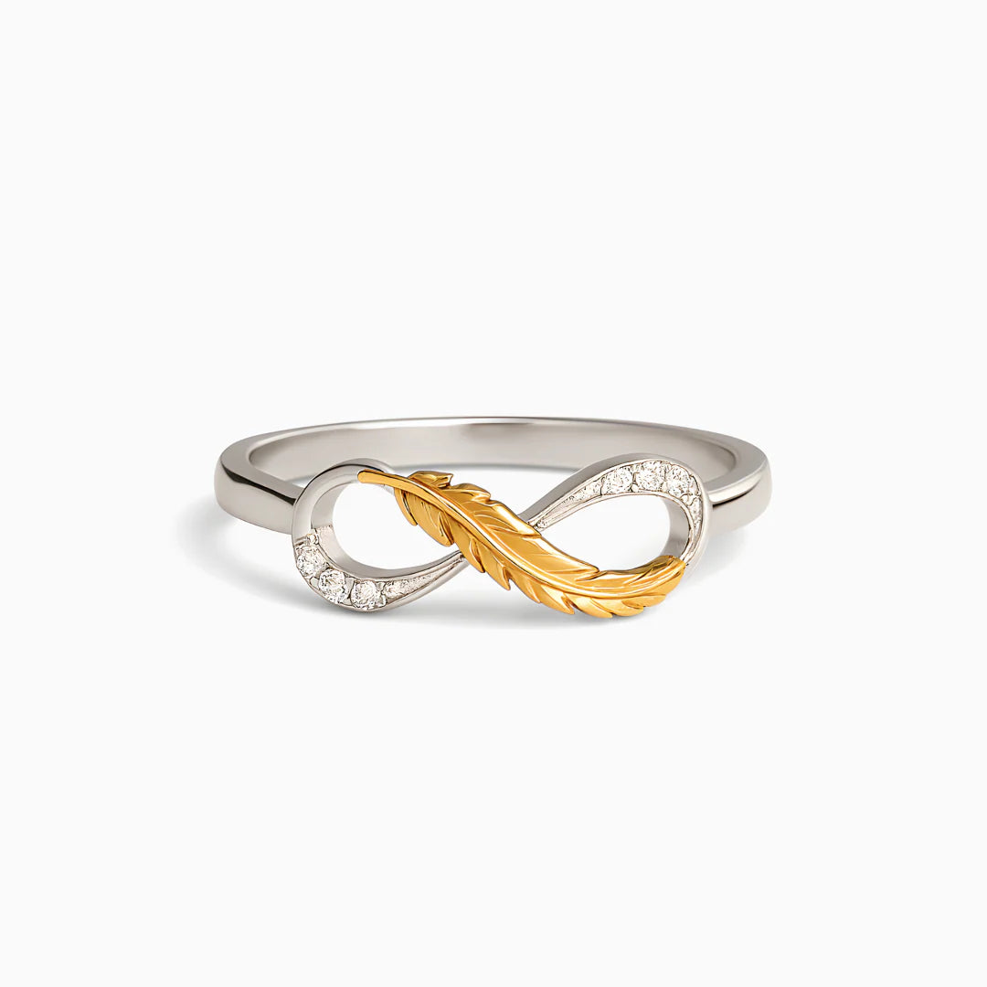 Amistad Eterna Anillos Para Mejores Amigas Anillo Pluma Eterna