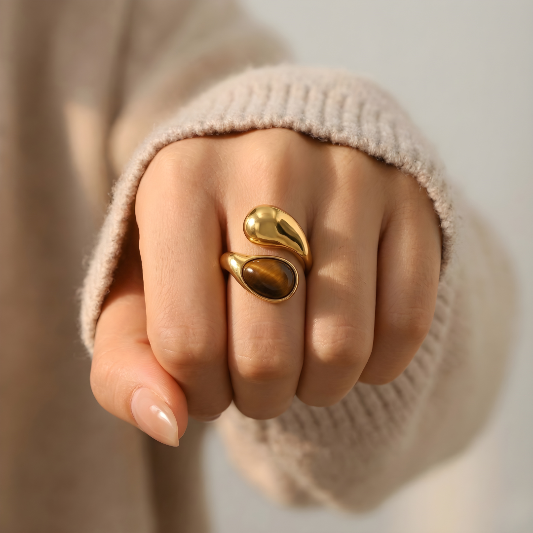 Anillo Talismán Ojo de Tigre