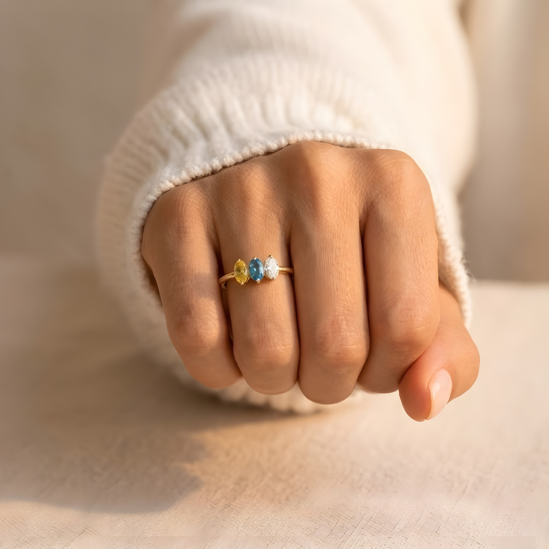 Anillo Piedras de Nacimiento- Madre & Hija