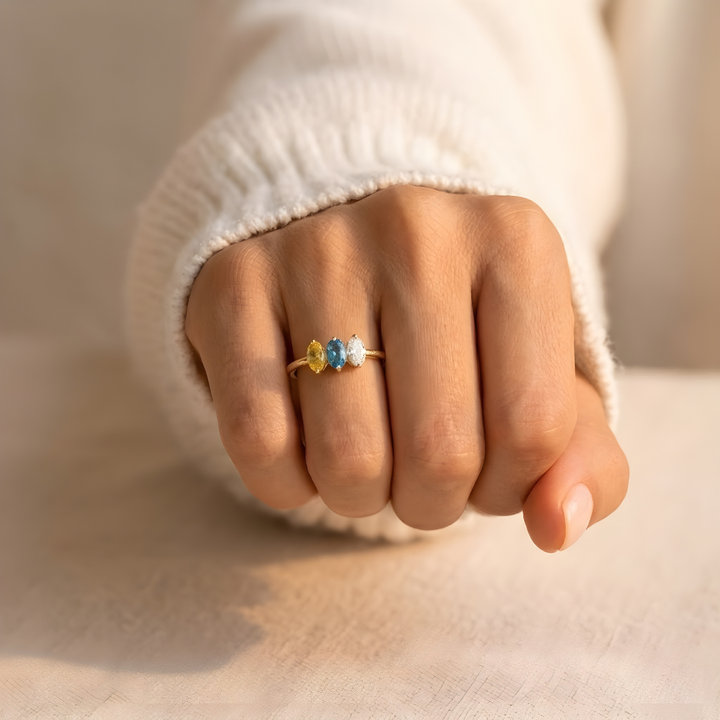 Anillo Piedras de Nacimiento- Madre & Hija
