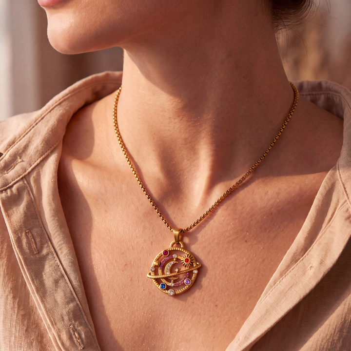 Collar Amuleto Celestial