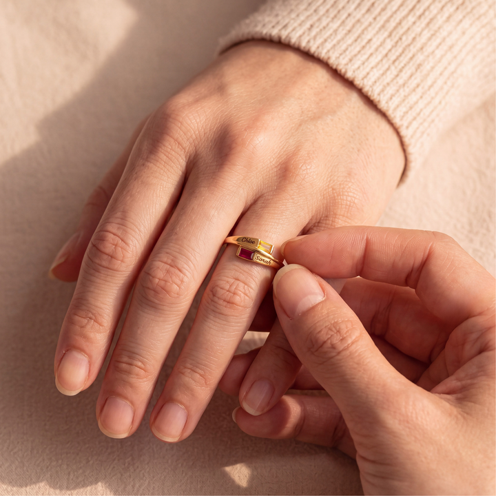 Anillo El Día que Llegaste – Personalizado