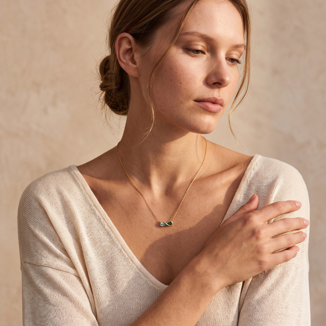 Collar Infinito – Piedras de Nacimiento
