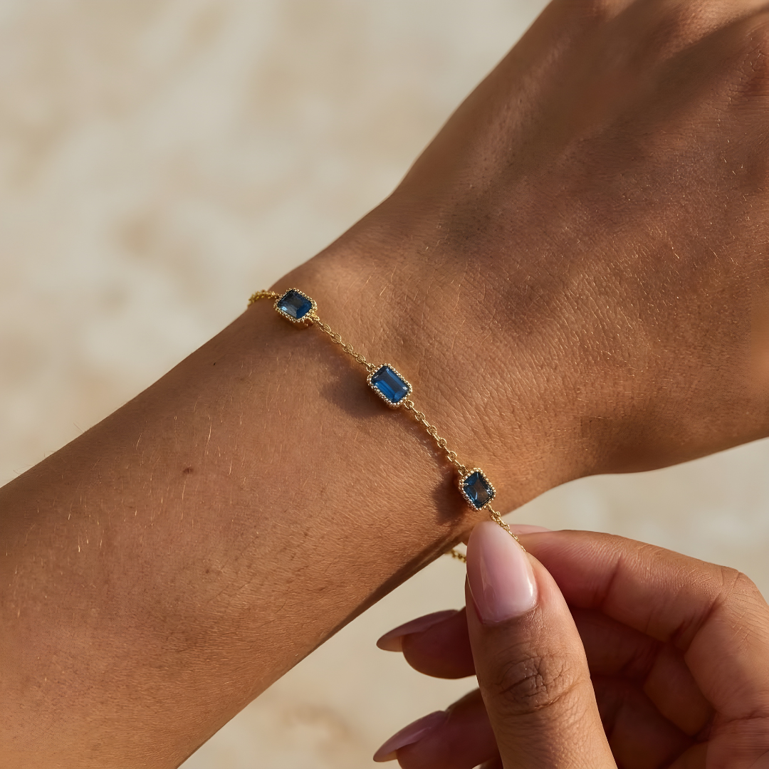 Pulsera Zafiro Azul