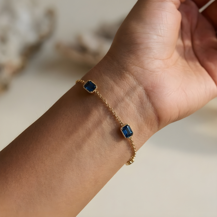 Pulsera Zafiro Azul