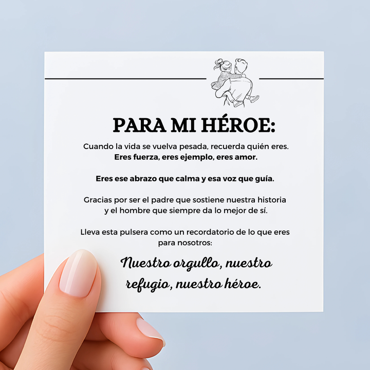Pulsera Mi Héroe – Personalizable con Nombres
