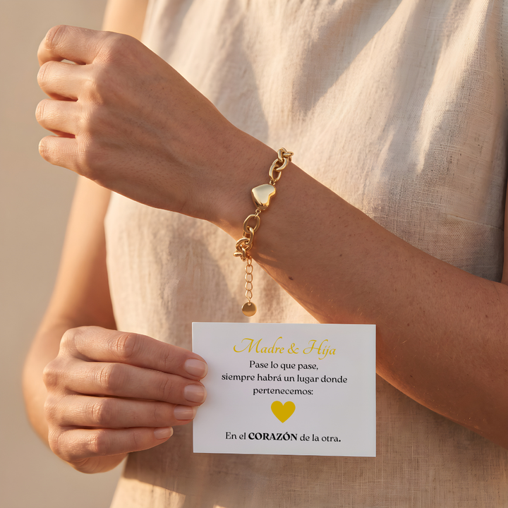 Pulsera Un Solo Corazón - Madre & Hija