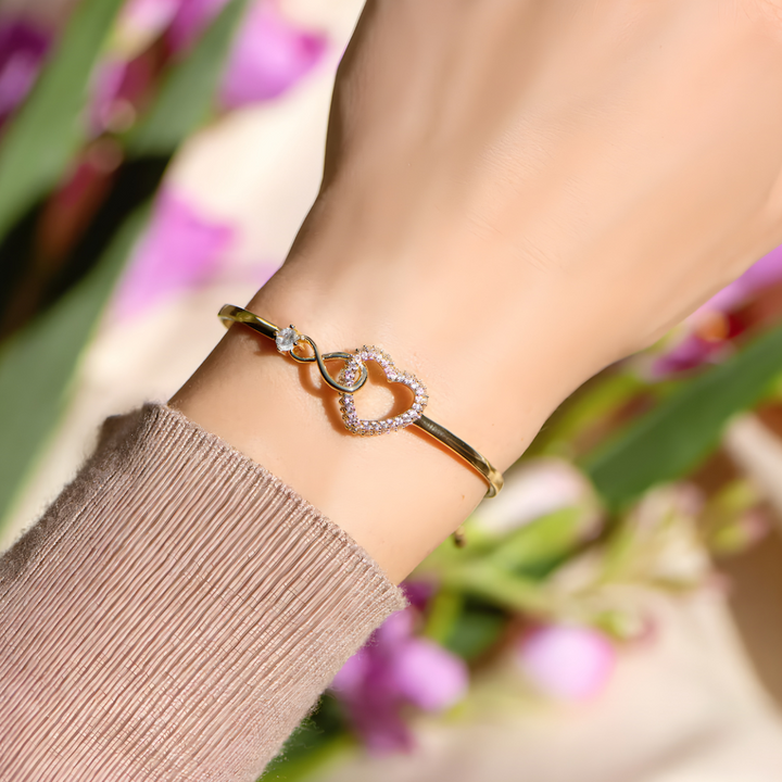 Pulsera Corazón Infinity - Plata/Oro