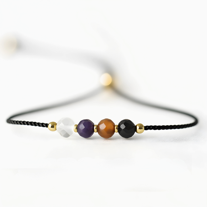 Pulsera de Protección Energética - Amuleto de Piedras Naturales