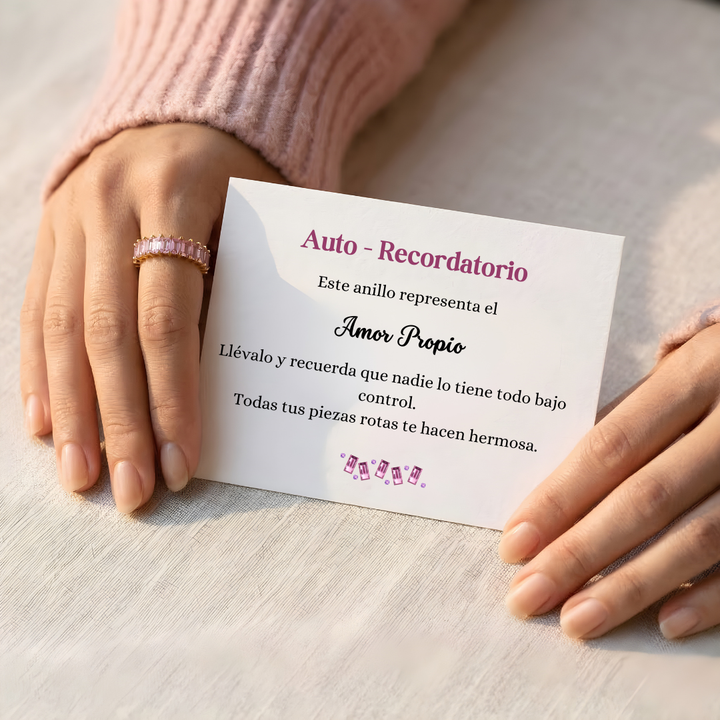 Anillo Crystal Esencia - Amor Propio