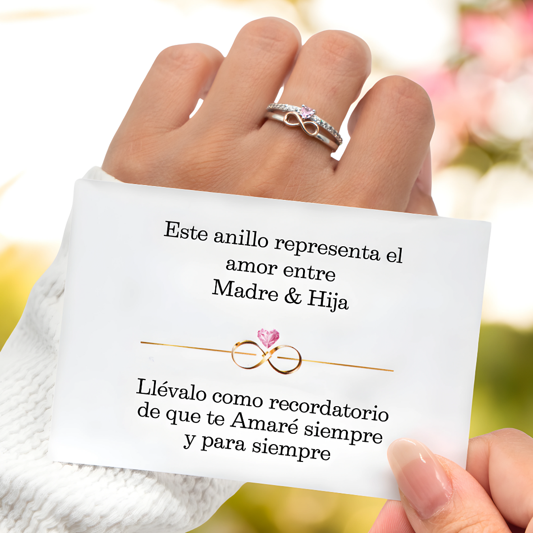 Anillo Eterno Infinity Madre Hija