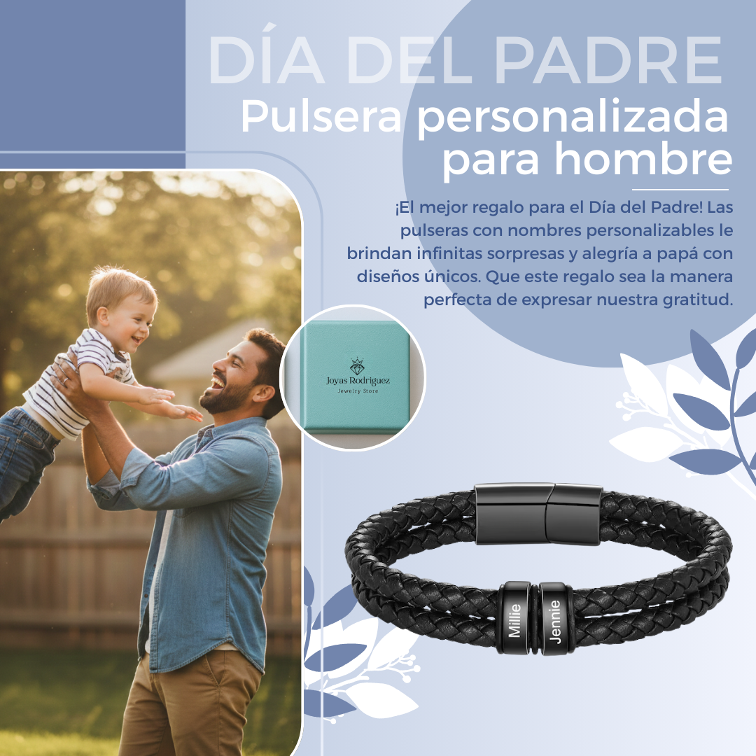 Pulsera Mi Héroe – Personalizable con Nombres