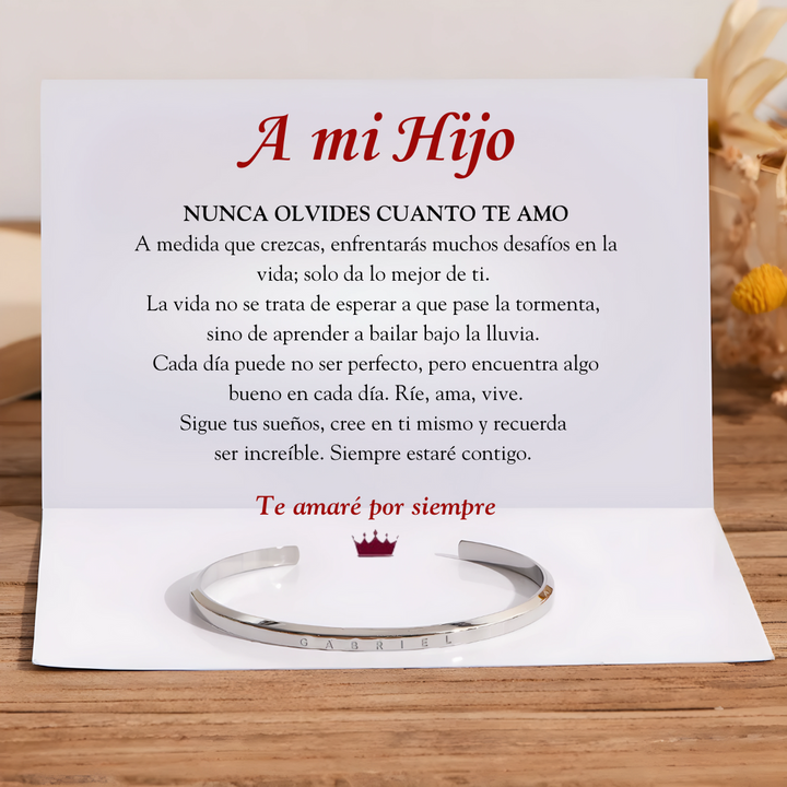 Pulsera Valiente- A mi Hijo