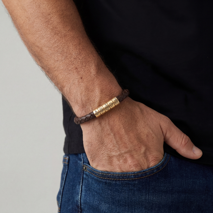 Pulsera El Mejor Papá- Personalizable