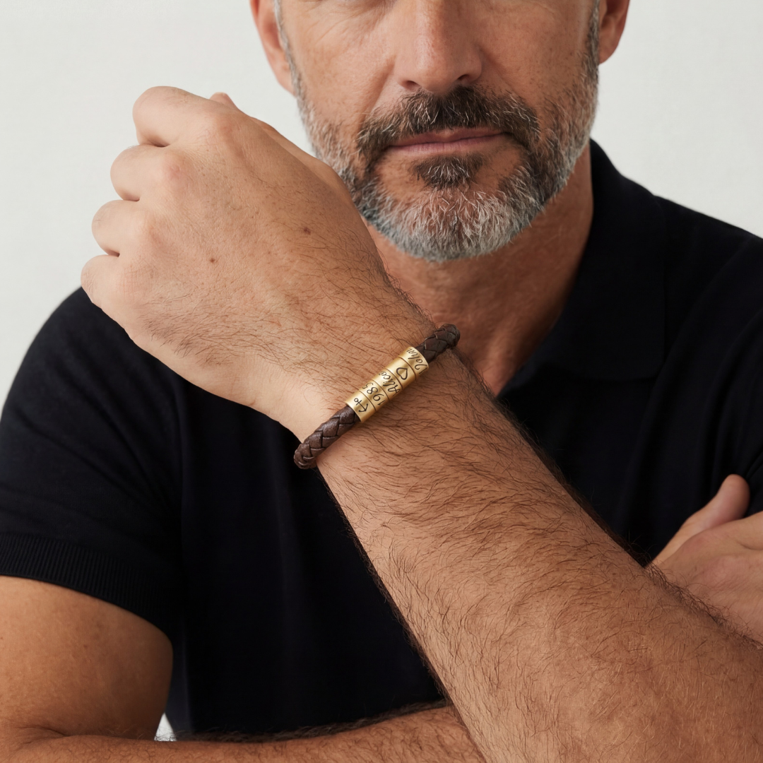 Pulsera El Mejor Papá- Personalizable