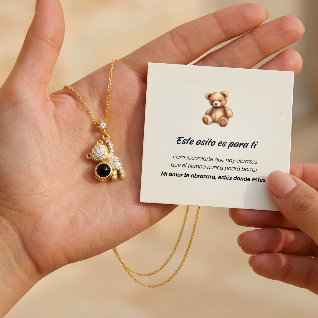 Collar Osito Abrazo- Personalizado