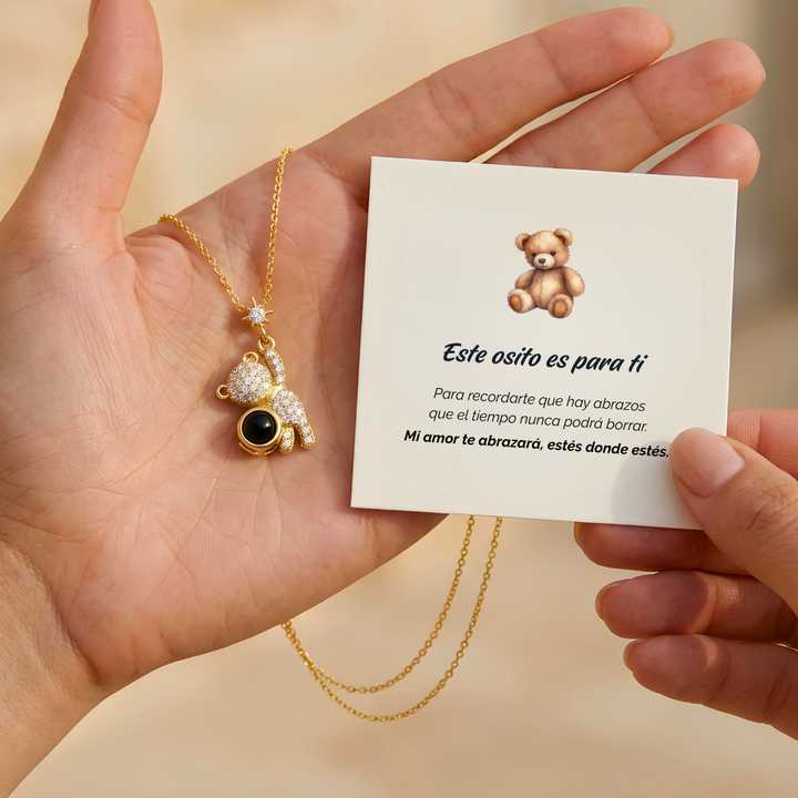 Collar Osito Abrazo- Personalizado