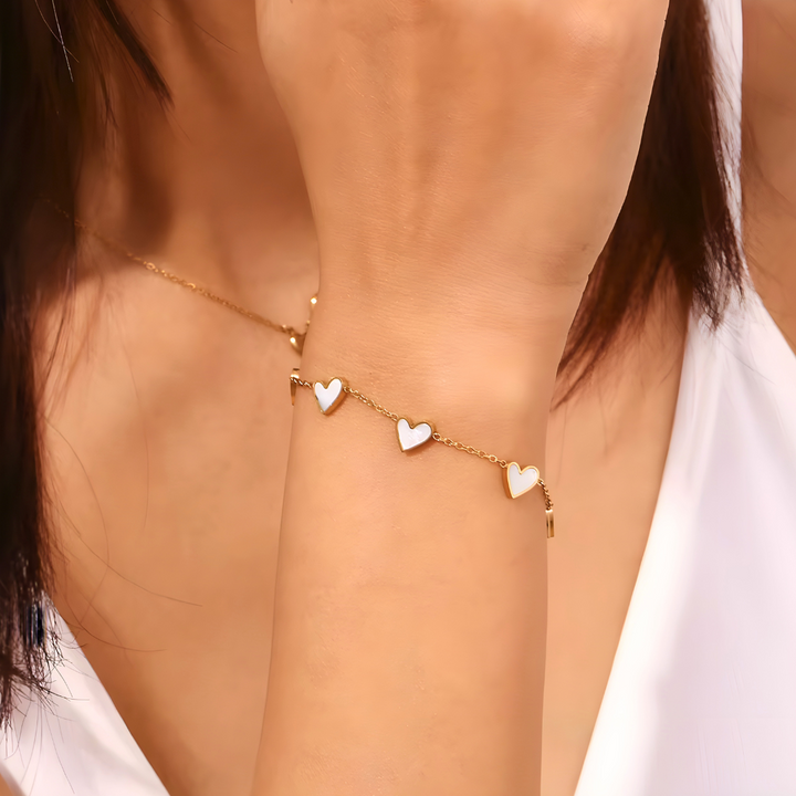 Pulsera Corazón de Nácar