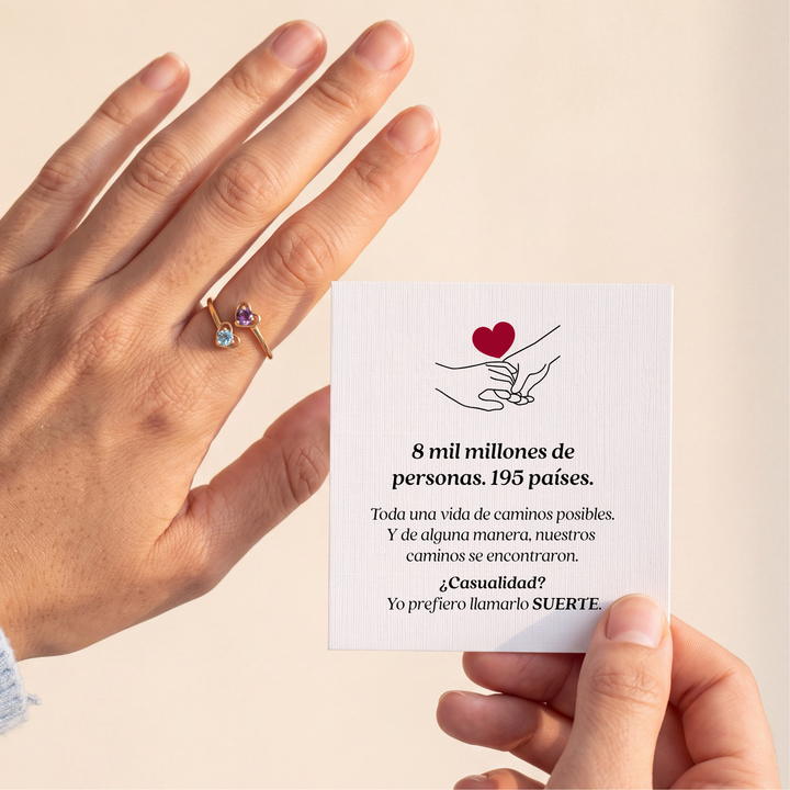 Anillo Dos Corazones – Personalizado
