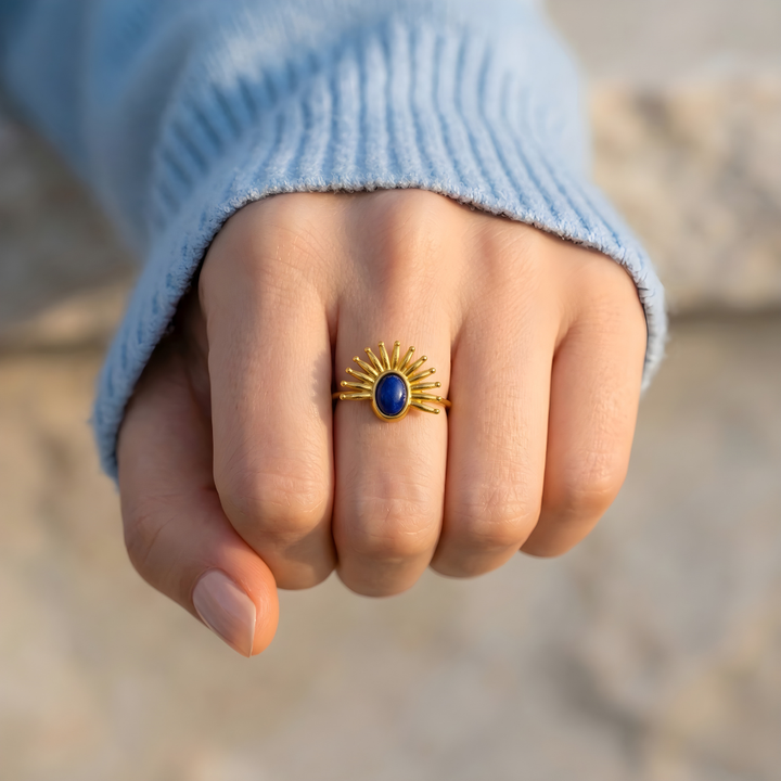 Anillo Talismán Lapislázuli