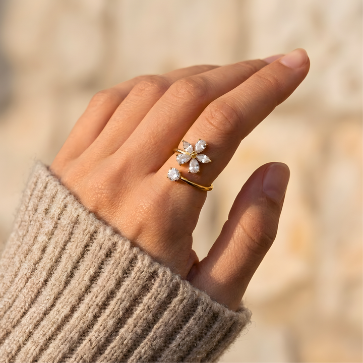 Anillo Flora Crystal