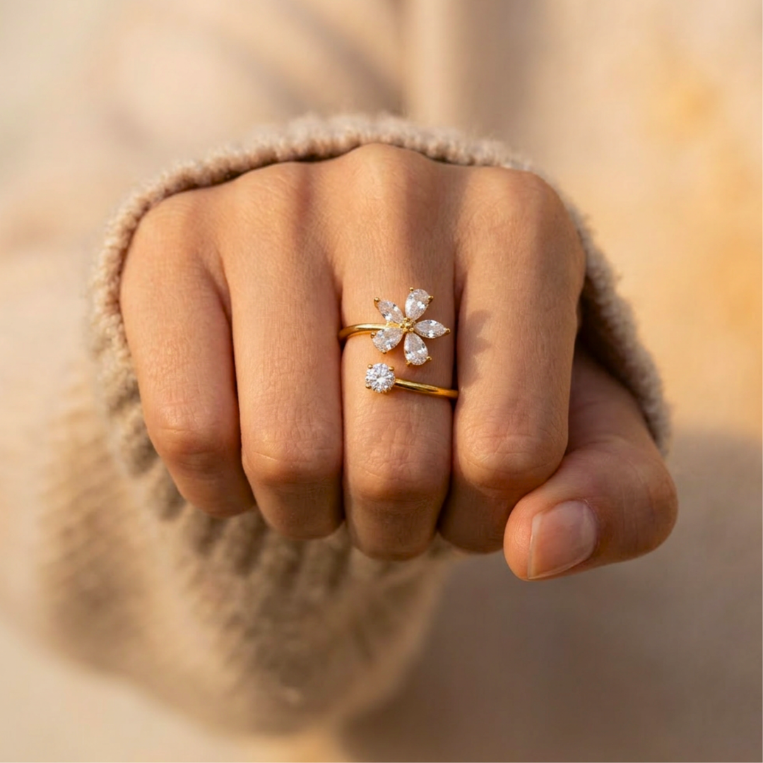 Anillo Flora Crystal