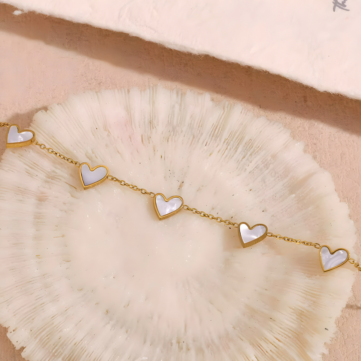 Pulsera Corazón de Nácar