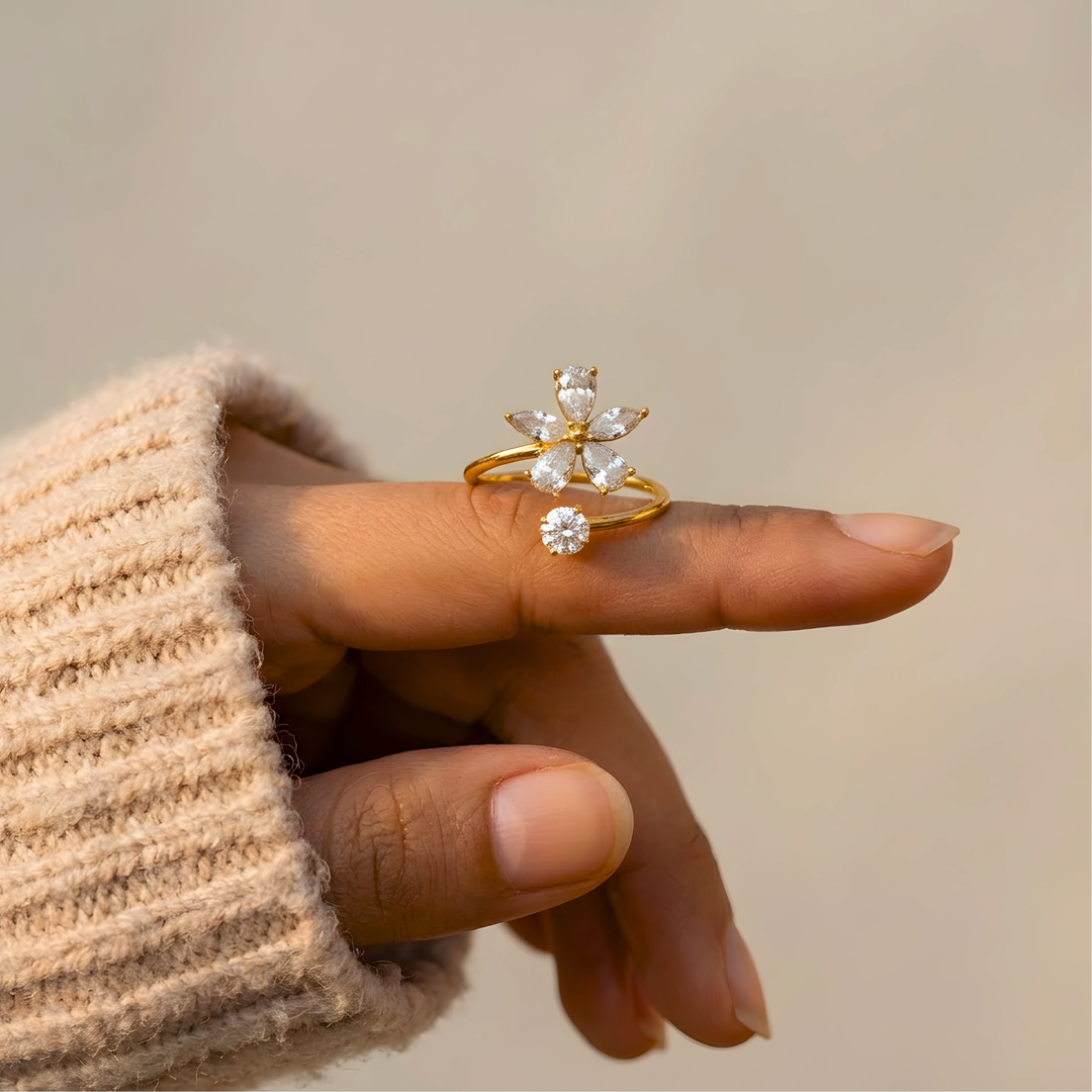 Anillo Flora Crystal