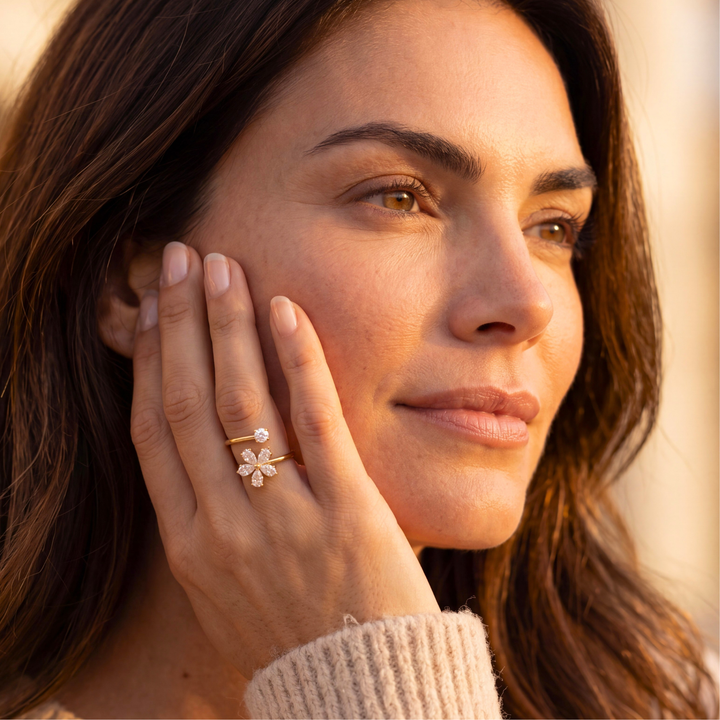 Anillo Flora Crystal