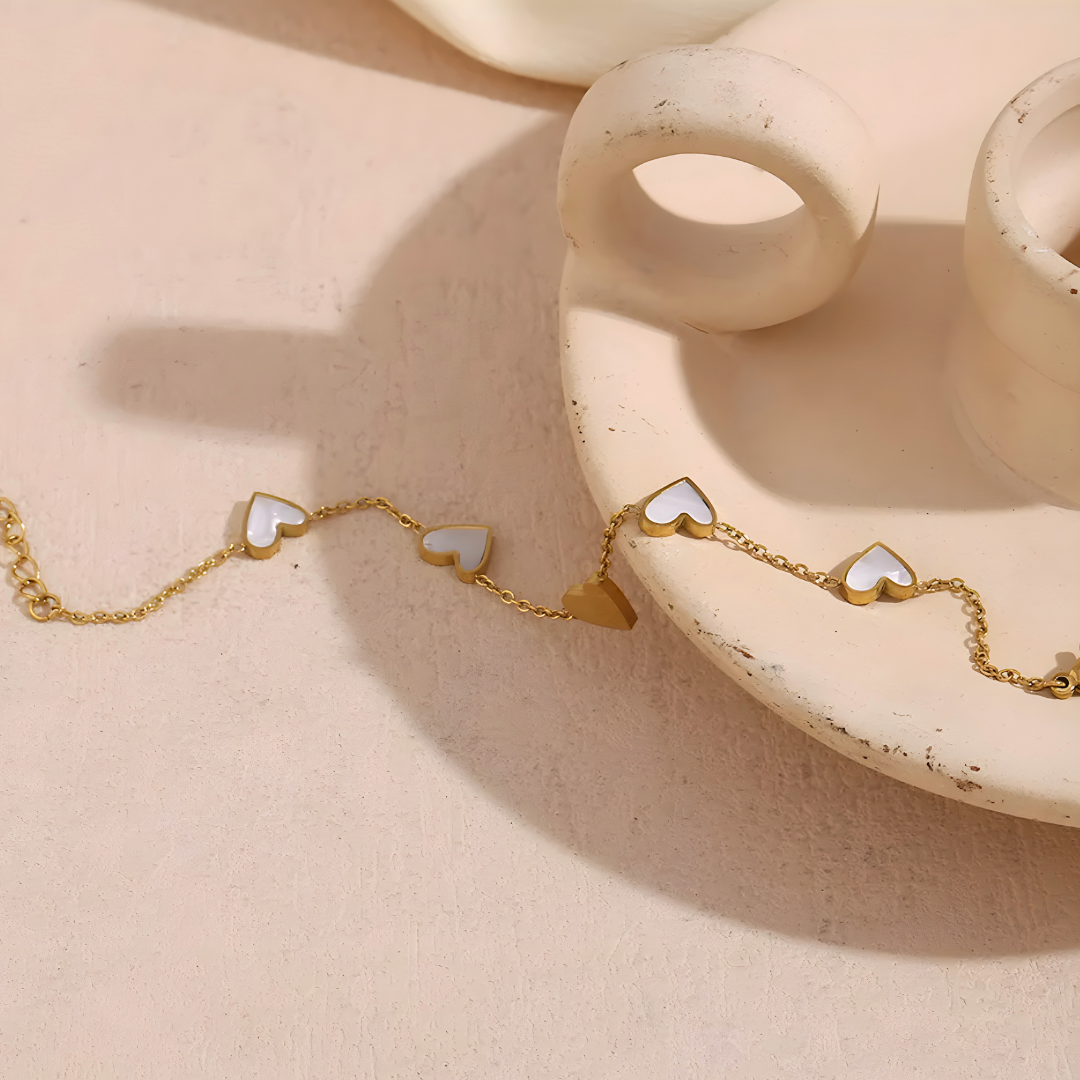 Pulsera Corazón de Nácar
