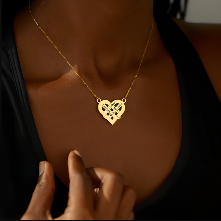 Collar Corazón con Nombres