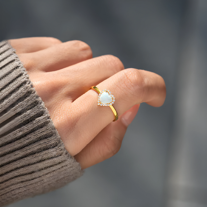 Anillo Corazón Ópalo