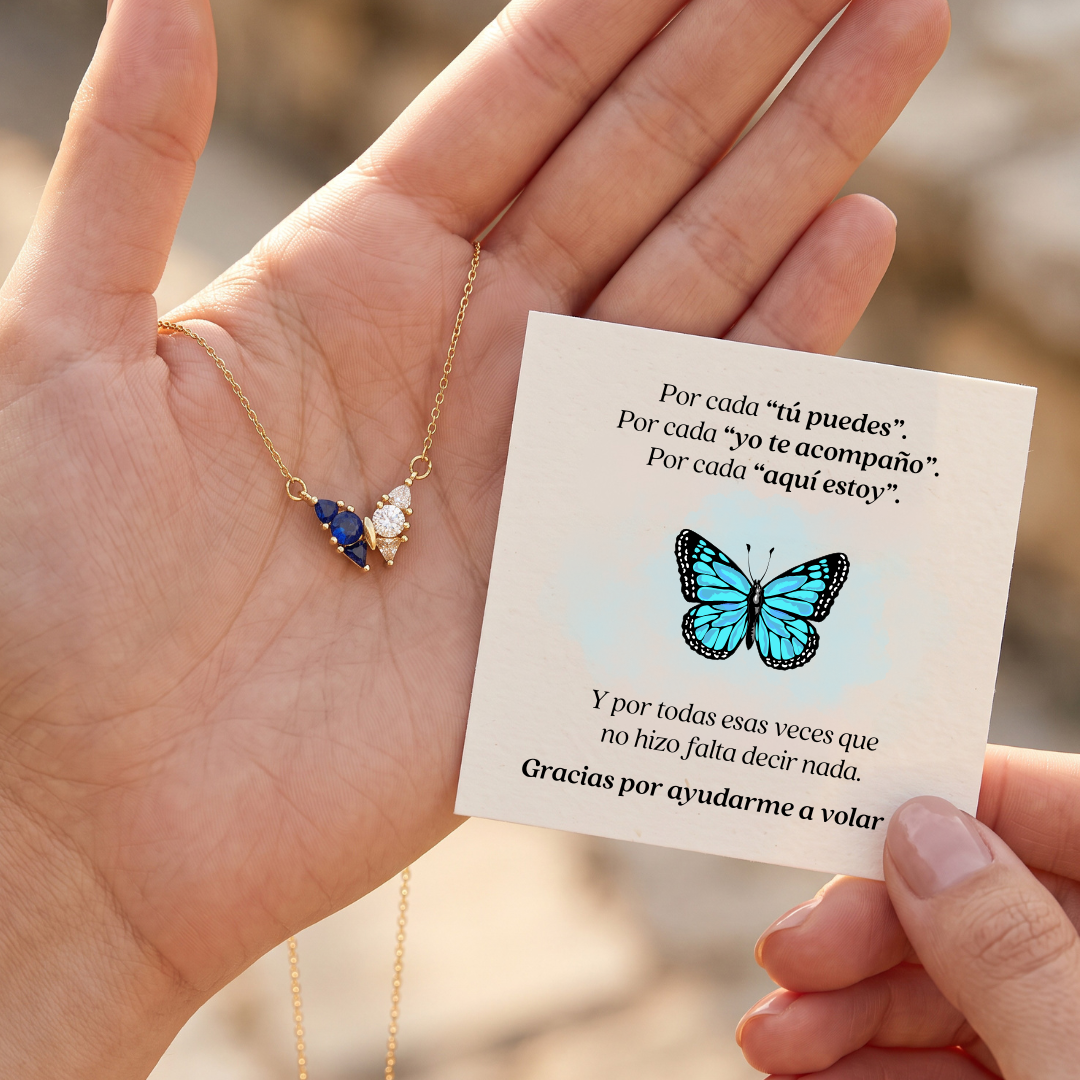 Collar Mariposa – Piedras de Nacimiento