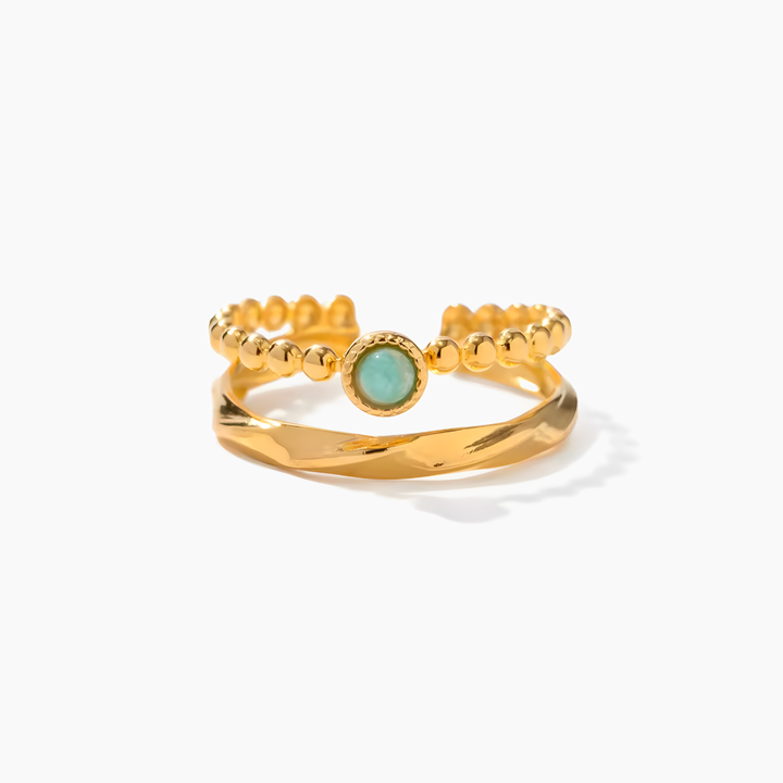 Anillo Amuleto Amazonita – Equilibrio