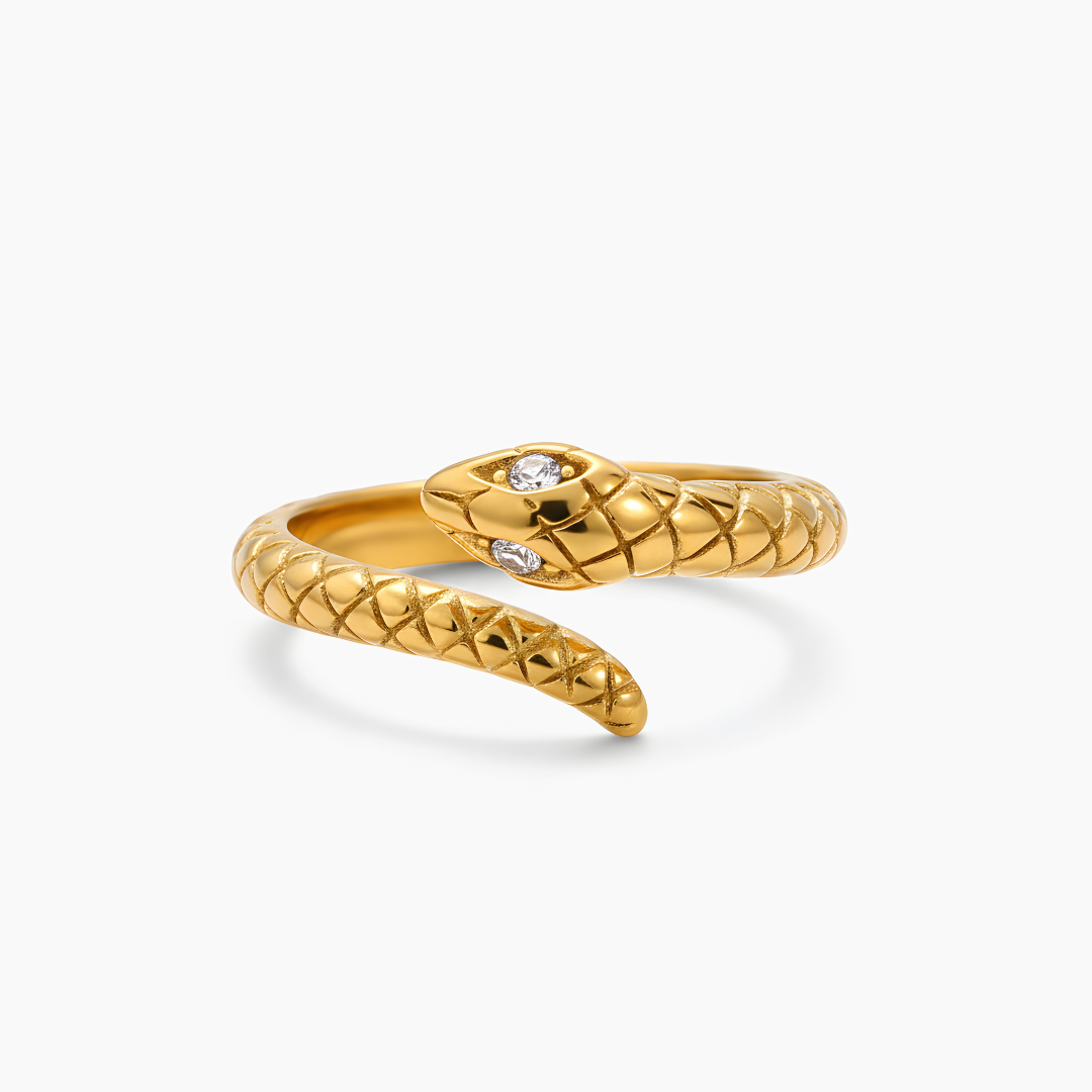 Anillo Serpiente Dorada