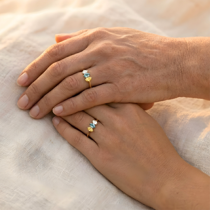 Anillo Piedras de Nacimiento- Madre & Hija
