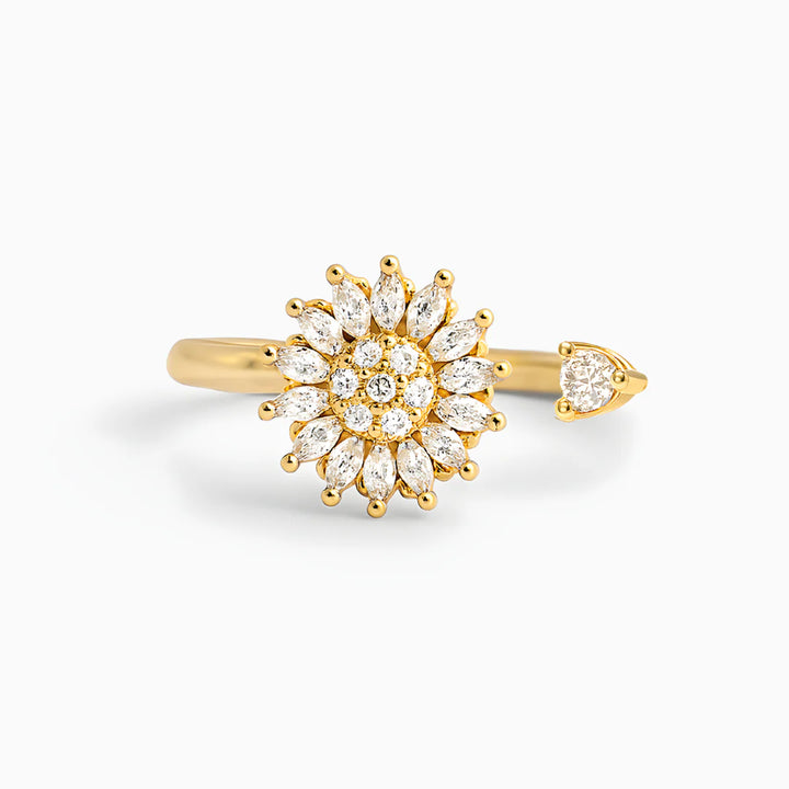 Anillo Girasol Brillante - Amor y Amistad