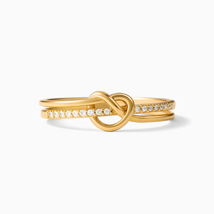 Anillo Nudo de corazón - Tú y Yo