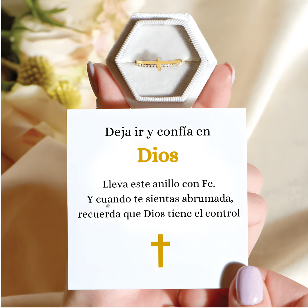 Anillo Confía en Dios