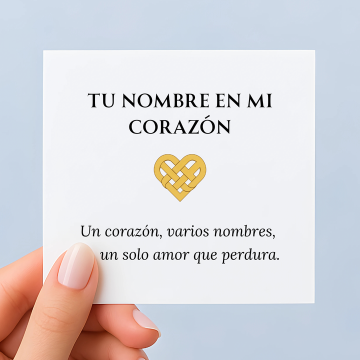 Collar Corazón con Nombres