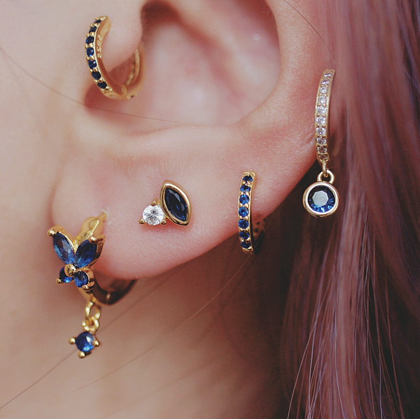 Aretes Royal Blue