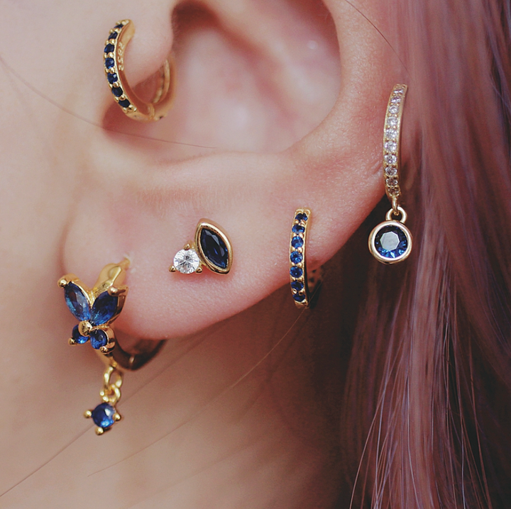 Aretes Royal Blue