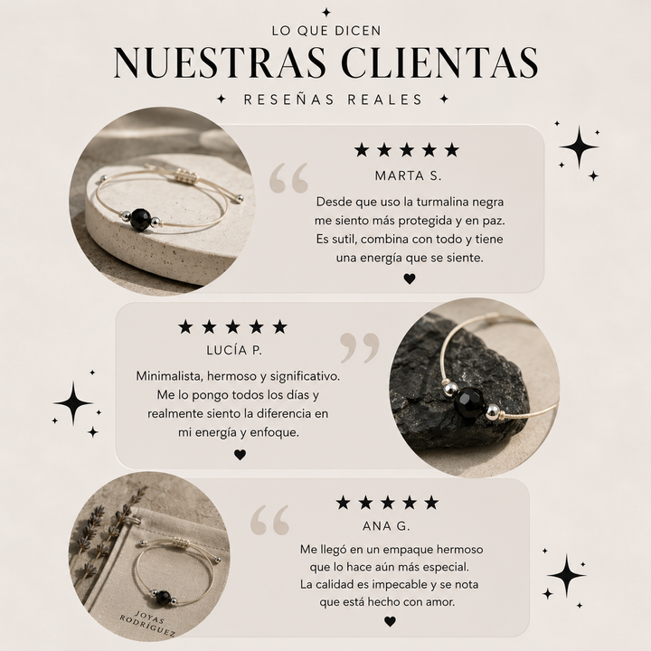 Pulsera Turmalina Negra