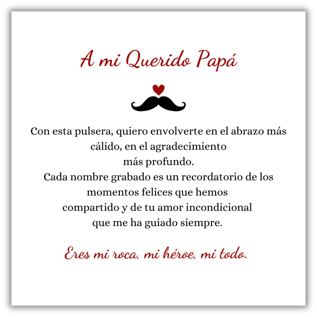 Pulsera Amor Paterno - Hombre