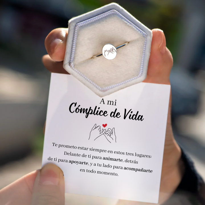 Anillo Cómplice - Amor y Amistad