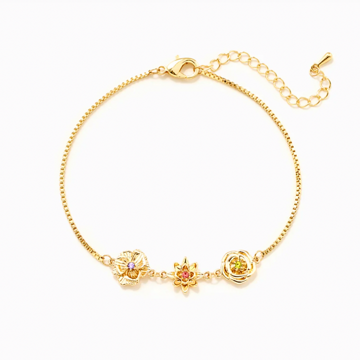 Pulsera con flores de nacimiento