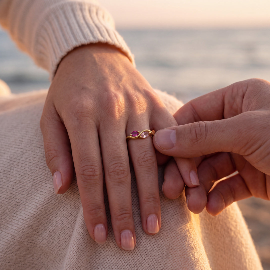 Anillo Tú & Yo – Piedras de Nacimiento