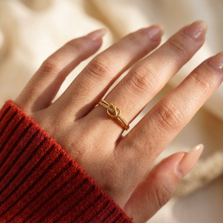 Anillo Nudo de corazón
