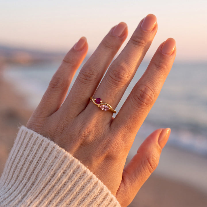 Anillo Tú & Yo – Piedras de Nacimiento