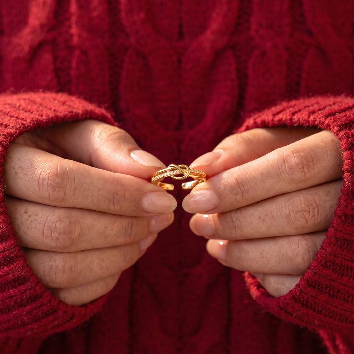 Anillo Nudo de corazón